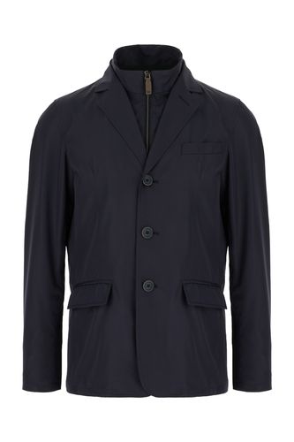 Herno Blu Fabric Jacket - Herno - Modalova