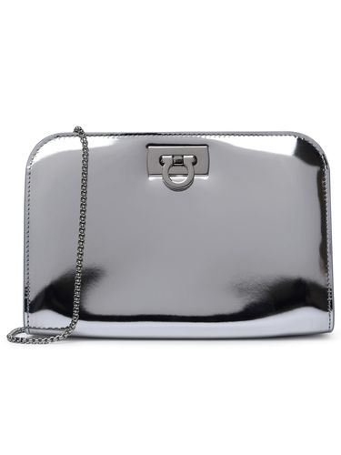 Diana Mini Clutch Bag In Silver Calf Leather - Ferragamo - Modalova