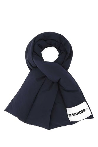 Navy Blue Polyester Scarf - Jil Sander - Modalova