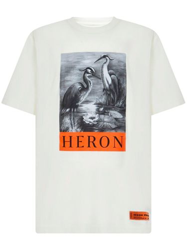 Logo Printed Crewneck T-shirt - HERON PRESTON - Modalova