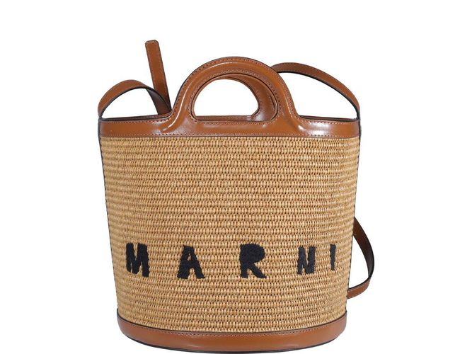 Marni Logo Embroidered Bucket Bag - Marni - Modalova