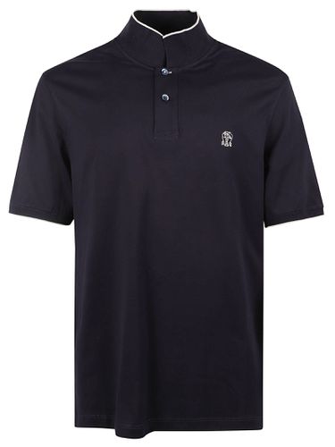 Chest Logo Regular Polo Shirt - Brunello Cucinelli - Modalova