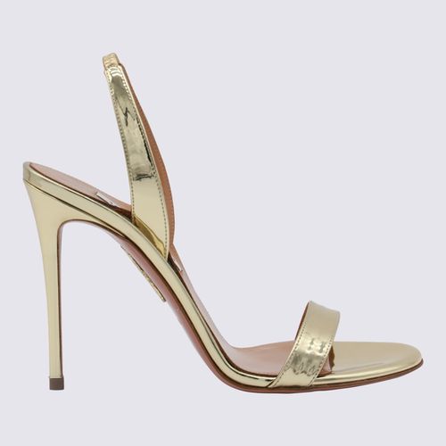 Aquazzura Gold Sandals - Aquazzura - Modalova