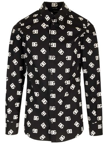 All-over Dg Printed Buttoned Shirt - Dolce & Gabbana - Modalova