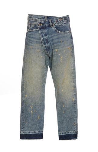 Gold Splatter Crossover Clinton Blue Jeans - R13 - Modalova