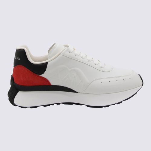 Red And Black Leather Sprint Runner Sneakers - Alexander McQueen - Modalova