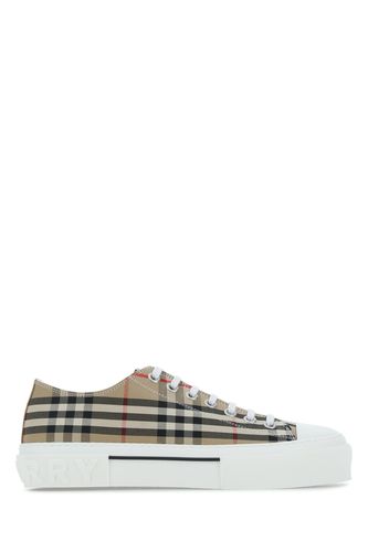 Embroidered Canvas Sneakers - Burberry - Modalova