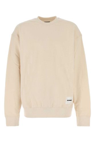 Melange Cream Cotton Sweatshirt - Jil Sander - Modalova