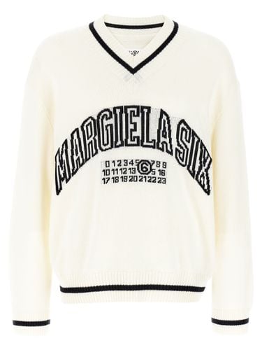 MM6 Maison Margiela V-neck Sweater - MM6 Maison Margiela - Modalova