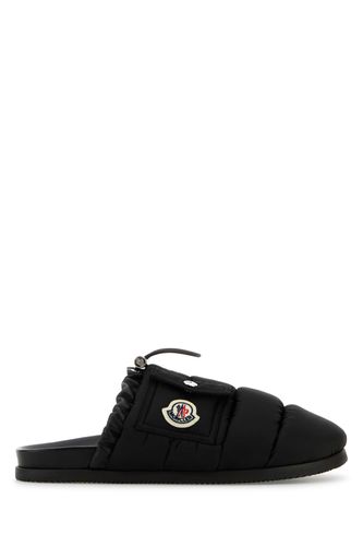 Black Fabric Mon Pocket Slippers - Moncler - Modalova