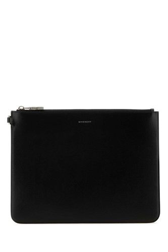 Logo Detailed Zipped Clutch Bag - Givenchy - Modalova