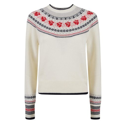 Thom Browne Rose Striped Pullover - Thom Browne - Modalova