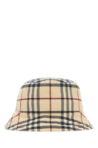 Embroidered Cotton Bucket Hat - Burberry - Modalova