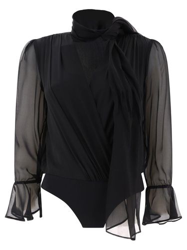 Pinko Long-sleeved V-neck Bodysuit - Pinko - Modalova