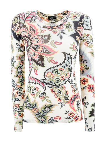 Etro Paisley Jersey Top - Etro - Modalova