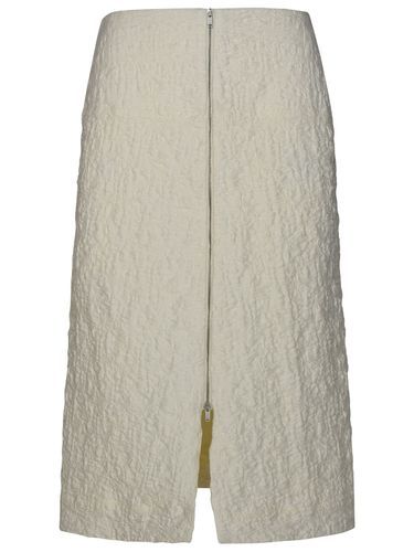 Jil Sander White Cotton Blend Skirt - Jil Sander - Modalova