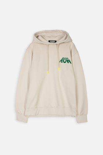Hoodie Unisex Off White Hoodie With Chest Logo And Back Graphic Print - Barrow - Modalova