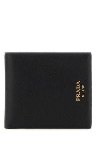 Prada Black Leather Wallet - Prada - Modalova