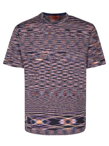 Stripe-printed Short-sleeved Crewneck T-shirt - Missoni - Modalova