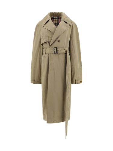 Deconstructed Gabardine Trench Coat - Balenciaga - Modalova