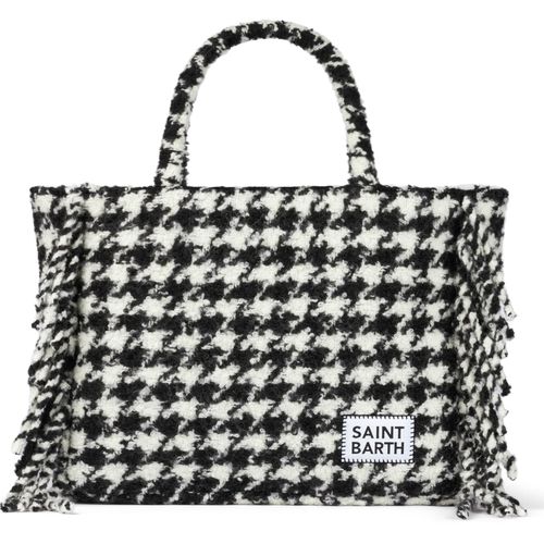 Vanity Blanket Shoulder Bag With Pied-de-poule Print - MC2 Saint Barth - Modalova