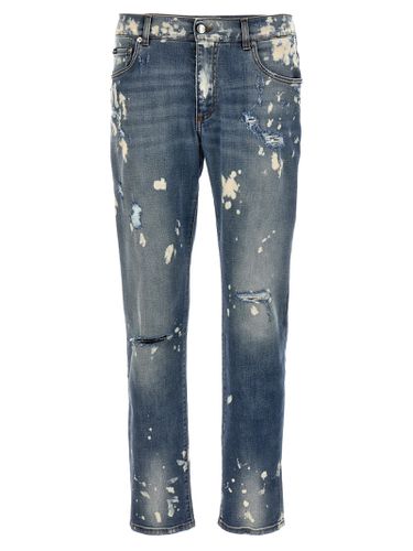 Pocket Slim Fit Jeans - Dolce & Gabbana - Modalova