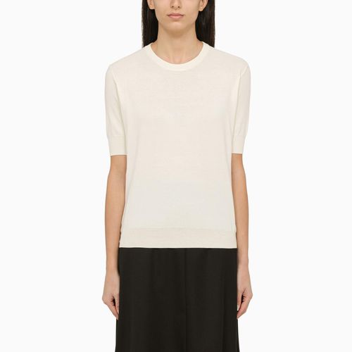 Short-sleeved White Cotton Jersey - Jil Sander - Modalova
