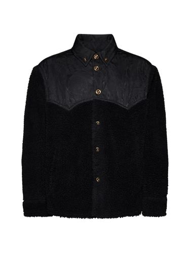 Versace Black Fleece Jacket - Versace - Modalova