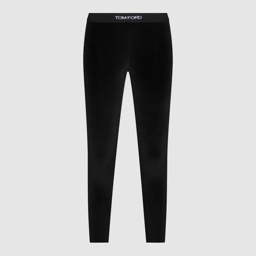 Tom Ford Black Viscose Pants - Tom Ford - Modalova