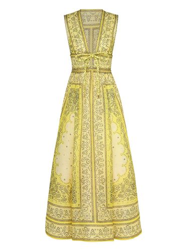 Matchmaker Bow Long Dress In Yellow Bandana - Zimmermann - Modalova