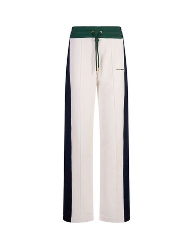 Blue And Green Joggers With Logo Patch - Casablanca - Modalova