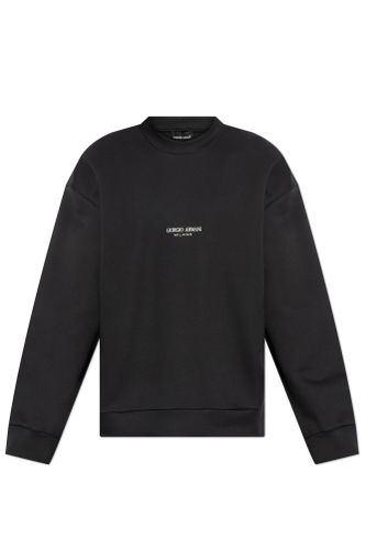 Sweatshirt With Printed Logo - Giorgio Armani - Modalova