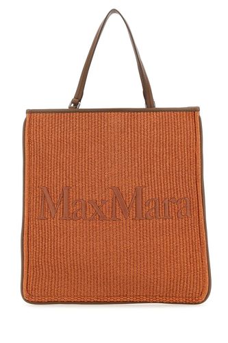 Caramel Raffia Easybag Shopping Bag - Max Mara - Modalova
