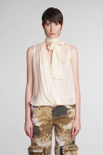 Blumarine Topwear In Beige Silk - Blumarine - Modalova