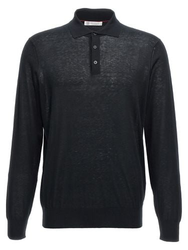 Knitted Polo Shirt - Brunello Cucinelli - Modalova