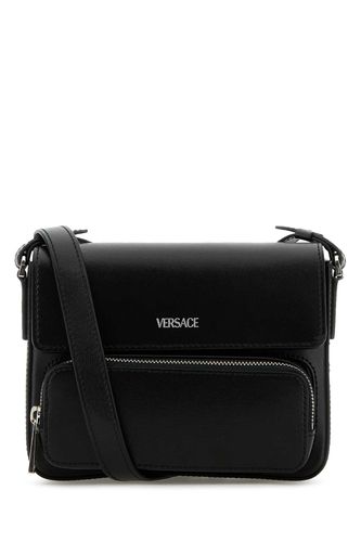 Versace Black Leather Crossbody Bag - Versace - Modalova