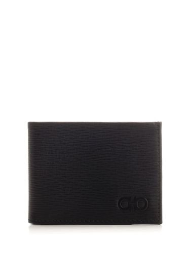 Ferragamo Black Leather Wallet - Ferragamo - Modalova