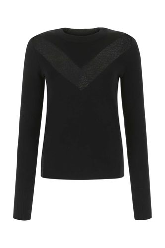Black Stretch Wool Blend Sweater - Alexander McQueen - Modalova