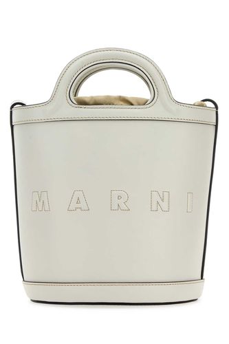 White Leather Small Tropicalia Bucket Bag - Marni - Modalova