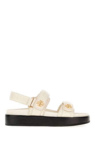 Ivory Leather Kira Sandals - Tory Burch - Modalova