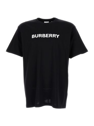 Crewneck T-shirt With Printed Logo In Cotton Man - Burberry - Modalova