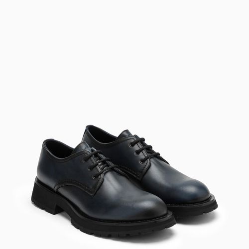 Smooth Anthracite Leather Lace-ups - Alexander McQueen - Modalova