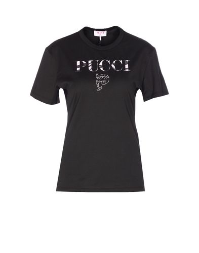 Pucci Cotton Logo T-shirt - Pucci - Modalova