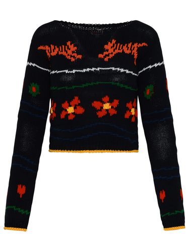 Kenzo Black Linen Blend Sweater - Kenzo - Modalova