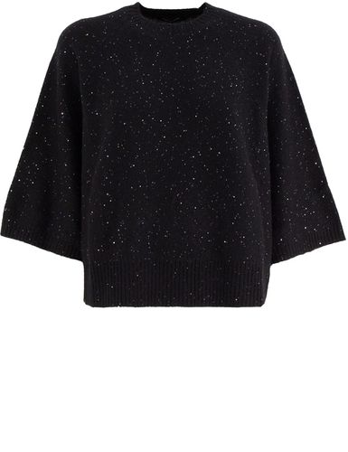 Oversized Glittery Sweater - Fabiana Filippi - Modalova