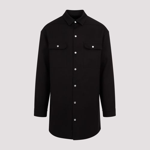 Jumbo Fogpocket Silk Wool Shirt - Rick Owens - Modalova