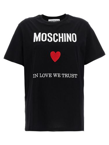 Moschino in Love We Trust T-shirt - Moschino - Modalova