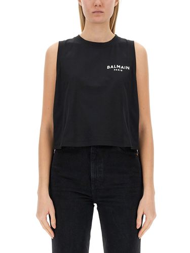 Balmain Tank Top With Logo - Balmain - Modalova