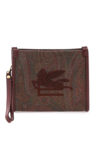 Logo Paisley All-over Print Clutch - Etro - Modalova