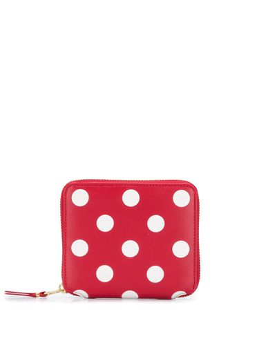 Dots Printed Leather Line Wallet - Comme des Garçons Wallet - Modalova